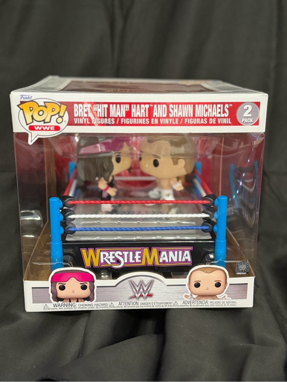 WWE Bret Hart & Shawn Michaels WrestleMania Funko Pop